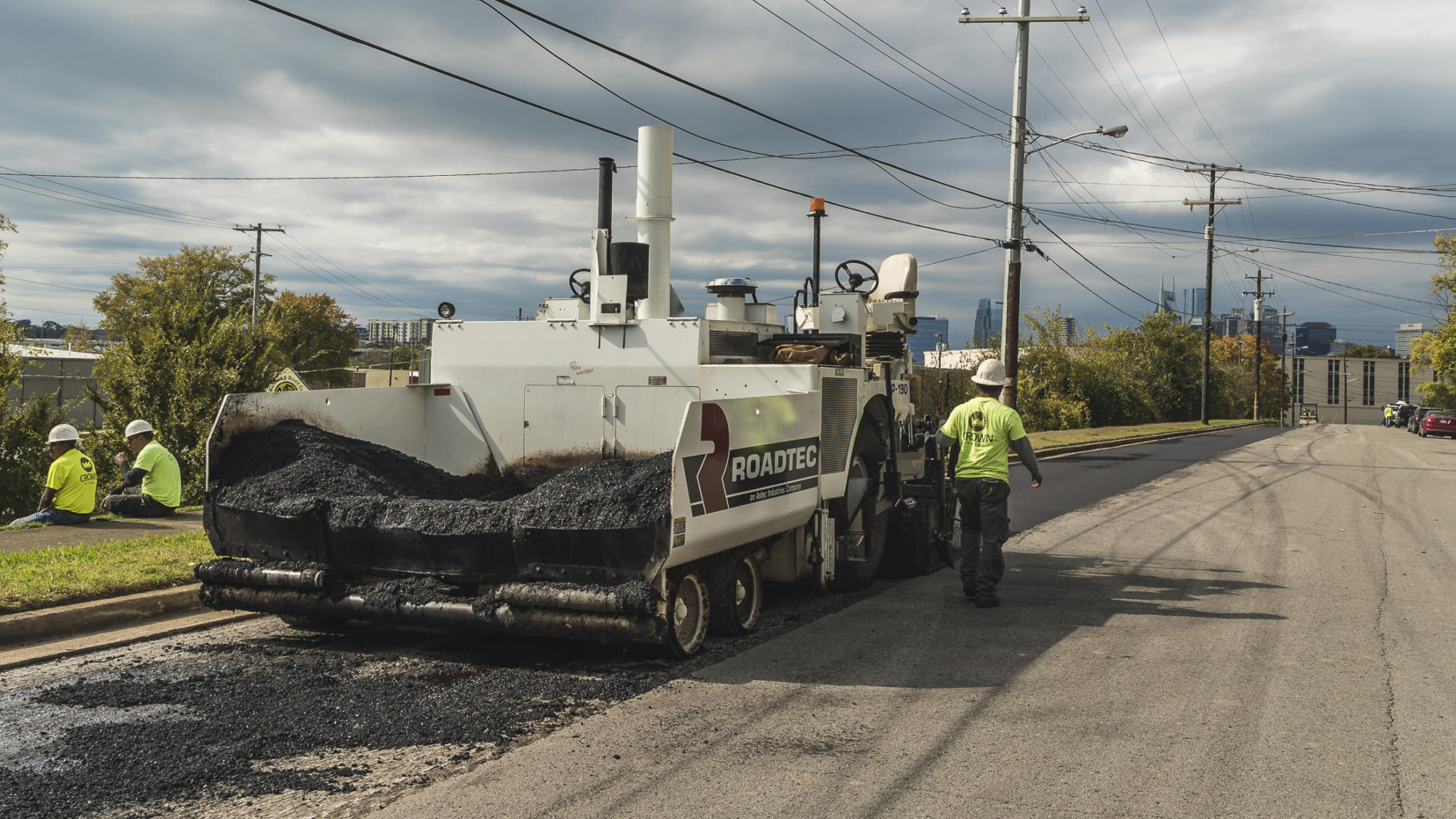 Paver Operator Crown Paving
